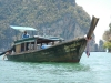 Long Boat in the water in Phang Nga Bay