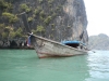 Long Boat in the water in Phang Nga Bay