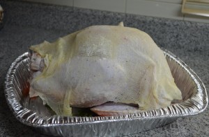Cover with cheesecloth