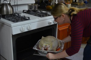 Into the oven